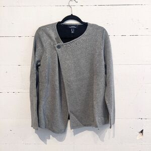 Lands’ End wrap sweater New Cotton and Viscose